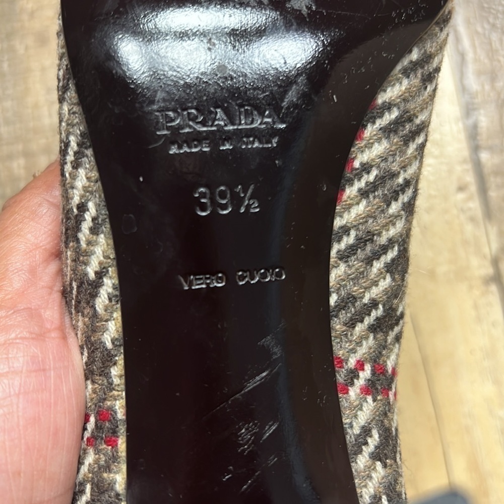 PRADA TWEED HEELS size 39.5 - Picture 10 of 10